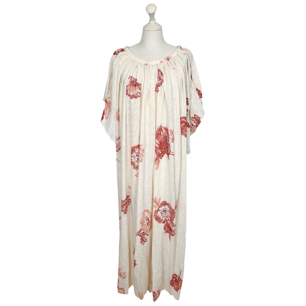 Vintage Keyloun Cream Floral Kaftan